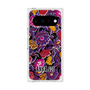 プレミアムスクエアケース with Pixelsnap［ ANNA SUI - ガーデンフワラー - マゼンタ ］