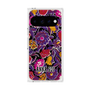 プレミアムスクエアケース with Pixelsnap［ ANNA SUI - ガーデンフワラー - マゼンタ ］