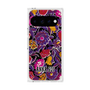 プレミアムスクエアケース with Pixelsnap［ ANNA SUI - ガーデンフワラー - マゼンタ ］