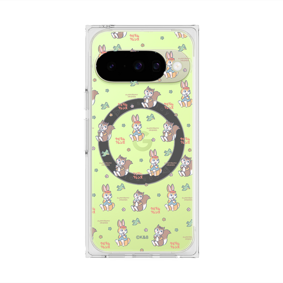 プレミアムスクエアケース with Pixelsnap［ クピラムフレンズ - フェイス ］