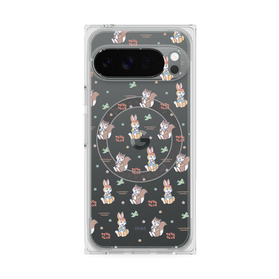 プレミアムスクエアケース with Pixelsnap［ クピラムフレンズ - フェイス ］