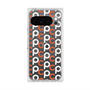 プレミアムスクエアケース with Pixelsnap［ オリジナル - CASEPLAYイニシャル総柄 - オレンジ ］