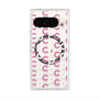 プレミアムスクエアケース with Pixelsnap［ オリジナル - CASEPLAYイニシャル総柄 - ピンク ］