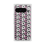 プレミアムスクエアケース with Pixelsnap［ オリジナル - CASEPLAYイニシャル総柄 - ピンク ］