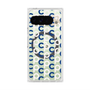 プレミアムスクエアケース with Pixelsnap［ オリジナル - CASEPLAYイニシャル総柄 - ネイビー ］