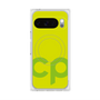 プレミアムスクエアケース with Pixelsnap［ オリジナル - CASEPLAYイニシャル - グリーン ］