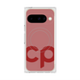 プレミアムスクエアケース with Pixelsnap［ オリジナル - CASEPLAYイニシャル - レッド ］