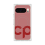 プレミアムスクエアケース with Pixelsnap［ オリジナル - CASEPLAYイニシャル - レッド ］