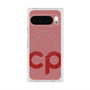 プレミアムスクエアケース with Pixelsnap［ オリジナル - CASEPLAYイニシャル - レッド ］