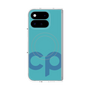 プレミアムスクエアケース with Pixelsnap［ オリジナル - CASEPLAYイニシャル - ライトブルー ］
