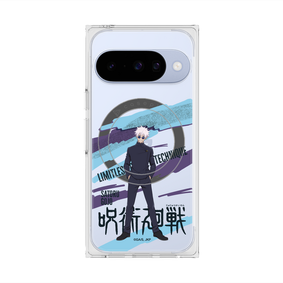 プレミアムスクエアケース with Pixelsnap［ 呪術廻戦 - 立ち絵 - 五条 悟（懐玉・玉折） ］