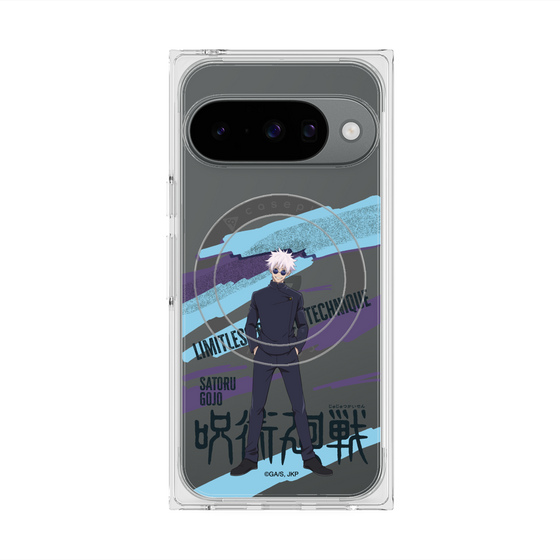 プレミアムスクエアケース with Pixelsnap［ 呪術廻戦 - 立ち絵 - 五条 悟（懐玉・玉折） ］