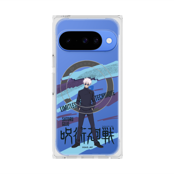 プレミアムスクエアケース with Pixelsnap［ 呪術廻戦 - 立ち絵 - 五条 悟（懐玉・玉折） ］