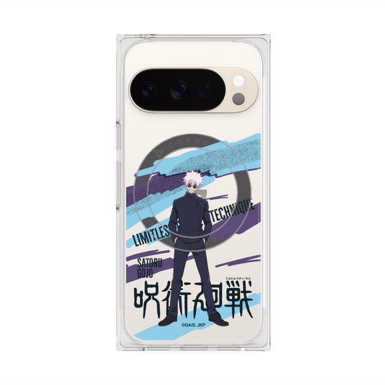 プレミアムスクエアケース with Pixelsnap［ 呪術廻戦 - 立ち絵 - 五条 悟（懐玉・玉折） ］