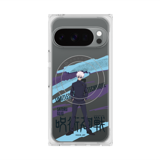 プレミアムスクエアケース with Pixelsnap［ 呪術廻戦 - 立ち絵 - 五条 悟（懐玉・玉折） ］