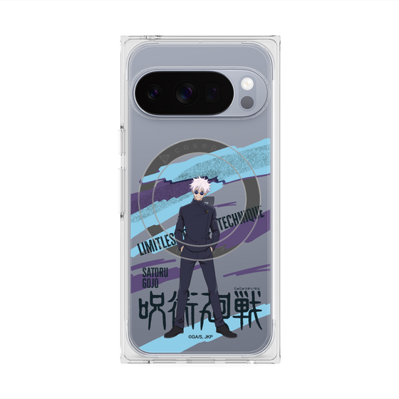 プレミアムスクエアケース with Pixelsnap［ 呪術廻戦 - 立ち絵 - 五条 悟（懐玉・玉折） ］