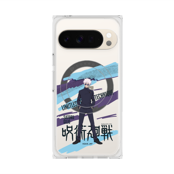 プレミアムスクエアケース with Pixelsnap［ 呪術廻戦 - 立ち絵 - 五条 悟（懐玉・玉折） ］