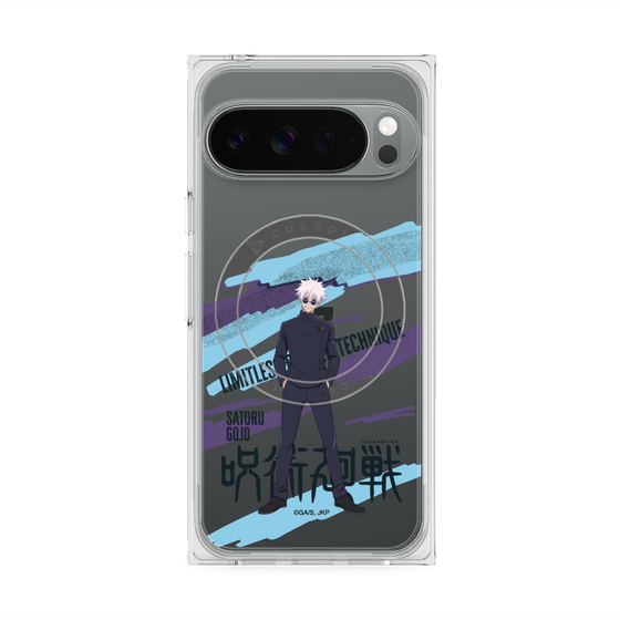 プレミアムスクエアケース with Pixelsnap［ 呪術廻戦 - 立ち絵 - 五条 悟（懐玉・玉折） ］