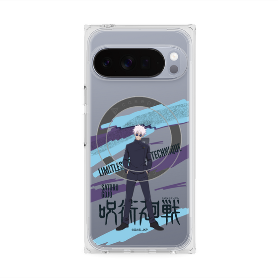 プレミアムスクエアケース with Pixelsnap［ 呪術廻戦 - 立ち絵 - 五条 悟（懐玉・玉折） ］