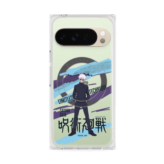 プレミアムスクエアケース with Pixelsnap［ 呪術廻戦 - 立ち絵 - 五条 悟（懐玉・玉折） ］