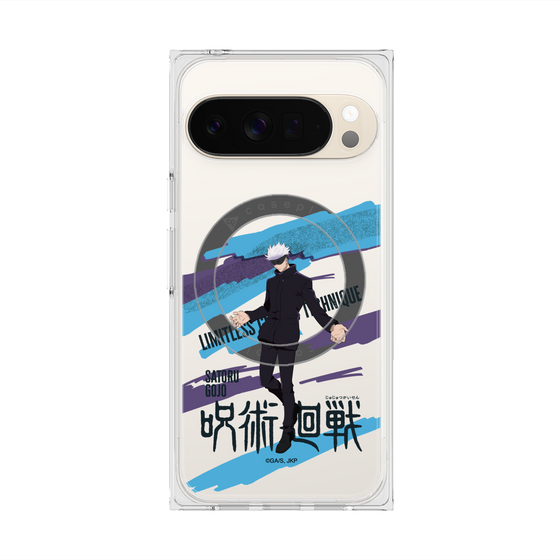 プレミアムスクエアケース with Pixelsnap［ 呪術廻戦 - 立ち絵 - 五条 悟 ］