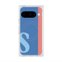 プレミアムスクエアケース with Pixelsnap［ オリジナル - initial color line - S blue ］