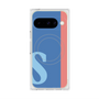 プレミアムスクエアケース with Pixelsnap［ オリジナル - initial color line - S blue ］