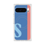 プレミアムスクエアケース with Pixelsnap［ オリジナル - initial color line - S blue ］
