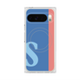 プレミアムスクエアケース with Pixelsnap［ オリジナル - initial color line - S blue ］
