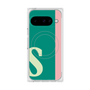 プレミアムスクエアケース with Pixelsnap［ オリジナル - initial color line - S green ］