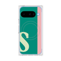 プレミアムスクエアケース with Pixelsnap［ オリジナル - initial color line - S green ］