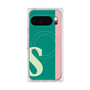 プレミアムスクエアケース with Pixelsnap［ オリジナル - initial color line - S green ］
