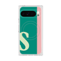 プレミアムスクエアケース with Pixelsnap［ オリジナル - initial color line - S green ］