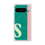 プレミアムスクエアケース with Pixelsnap［ オリジナル - initial color line - S green ］