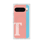 プレミアムスクエアケース with Pixelsnap［ オリジナル - initial color line - T pink ］
