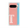 プレミアムスクエアケース with Pixelsnap［ オリジナル - initial color line - T pink ］