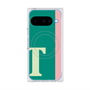 プレミアムスクエアケース with Pixelsnap［ オリジナル - initial color line - T green ］