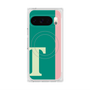 プレミアムスクエアケース with Pixelsnap［ オリジナル - initial color line - T green ］