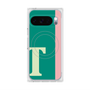 プレミアムスクエアケース with Pixelsnap［ オリジナル - initial color line - T green ］