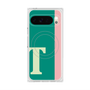プレミアムスクエアケース with Pixelsnap［ オリジナル - initial color line - T green ］