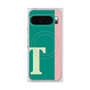 プレミアムスクエアケース with Pixelsnap［ オリジナル - initial color line - T green ］