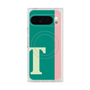 プレミアムスクエアケース with Pixelsnap［ オリジナル - initial color line - T green ］