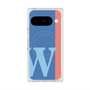 プレミアムスクエアケース with Pixelsnap［ オリジナル - initial color line - W blue ］