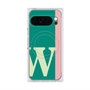 プレミアムスクエアケース with Pixelsnap［ オリジナル - initial color line - W green ］