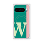プレミアムスクエアケース with Pixelsnap［ オリジナル - initial color line - W green ］
