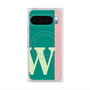 プレミアムスクエアケース with Pixelsnap［ オリジナル - initial color line - W green ］