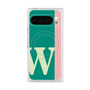 プレミアムスクエアケース with Pixelsnap［ オリジナル - initial color line - W green ］