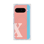 プレミアムスクエアケース with Pixelsnap［ オリジナル - initial color line - X pink ］