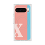 プレミアムスクエアケース with Pixelsnap［ オリジナル - initial color line - X pink ］