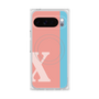 プレミアムスクエアケース with Pixelsnap［ オリジナル - initial color line - X pink ］